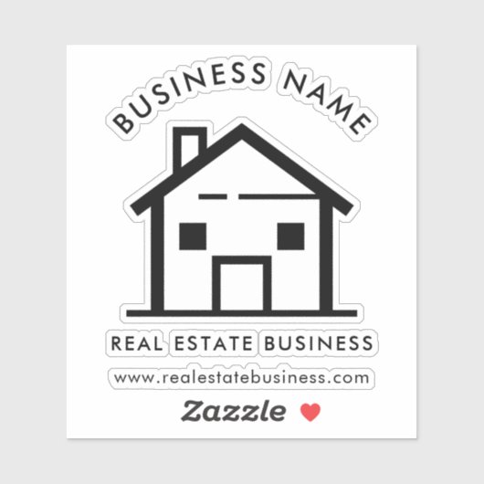 Custom Real Estate Business Logo Promo Swag シール (シート)