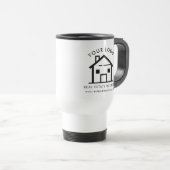 Custom Real Estate Business Logo Promotional Swag トラベルマグ (正面右)