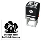 Custom Real Estate Company Forest House セルフインキングスタンプ (インサイチュ)