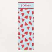 Custom Realistic Watermelon Slice Summer Pattern ヨガマット (正面)