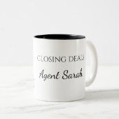 Custom Realtor Closing Gift Mug ツートーンマグカップ (正面右)