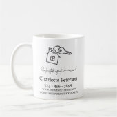 Custom Realtor Coffee Mug コーヒーマグカップ (左)