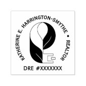 Custom Realtor Logo with DRE Return Rubber セルフインキングスタンプ (デザイン)