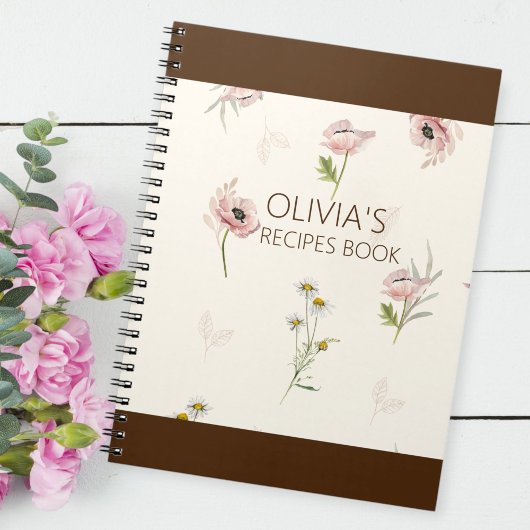 Custom recipe book, Personalized Recipe journal ノートブック