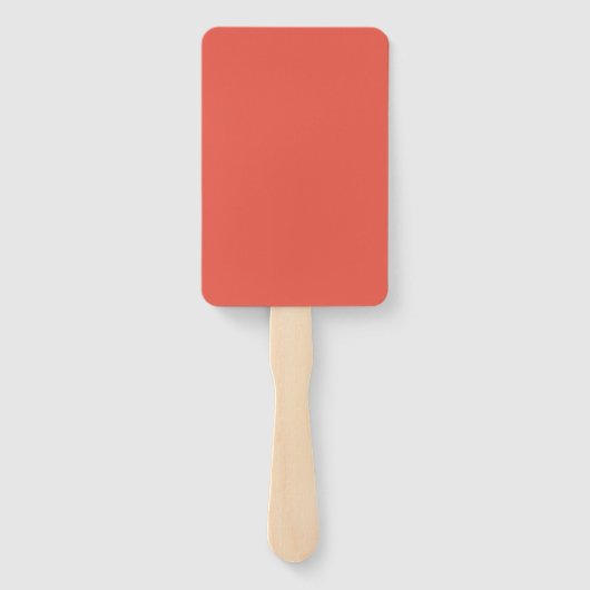Custom Rectangle Fan – Fire Opal Bold ハンドファン (裏面)