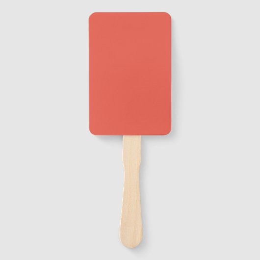 Custom Rectangle Fan – Fire Opal Bold ハンドファン (正面)