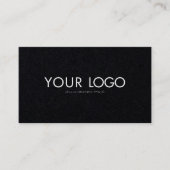 Custom Rectangular Logo Business card template 名刺 (正面)