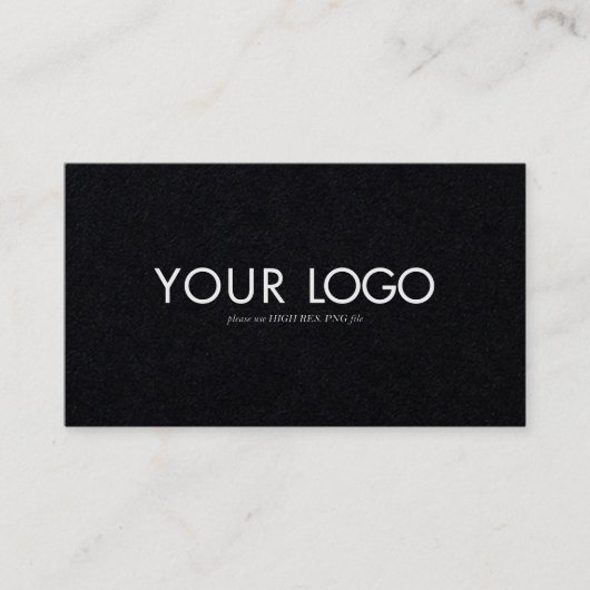 Custom Rectangular Logo Business card template 名刺 (正面)