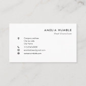 Custom Rectangular Logo Business card template 名刺 (裏面)