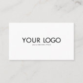 Custom Rectangular Logo Business card template 名刺 (正面)