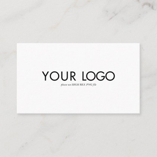 Custom Rectangular Logo Business card template 名刺 (正面)