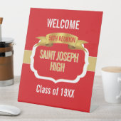 Custom Red 50th Class Reunion  台座サイン (インサイチュ)