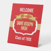 Custom Red 50th Class Reunion  台座サイン (正面)