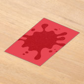 Custom Red Acrylic Invitation – Bold Splash Design アクリル招待状 (レイダウン)