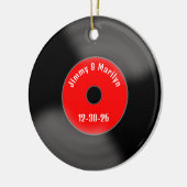Custom Red Marriage Record Ornament  セラミックオーナメント (左)
