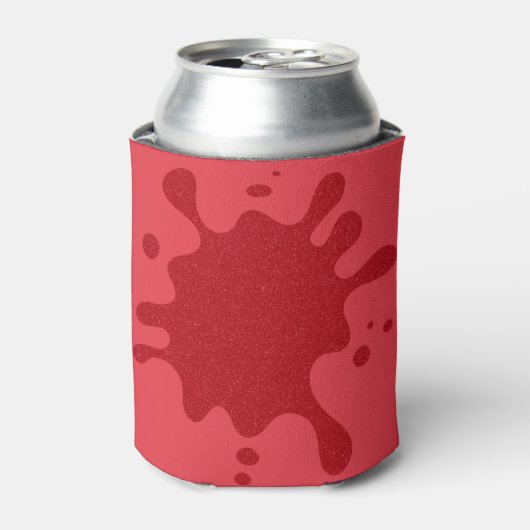 Custom Red Splash Can Cooler 缶クーラー (缶正面)