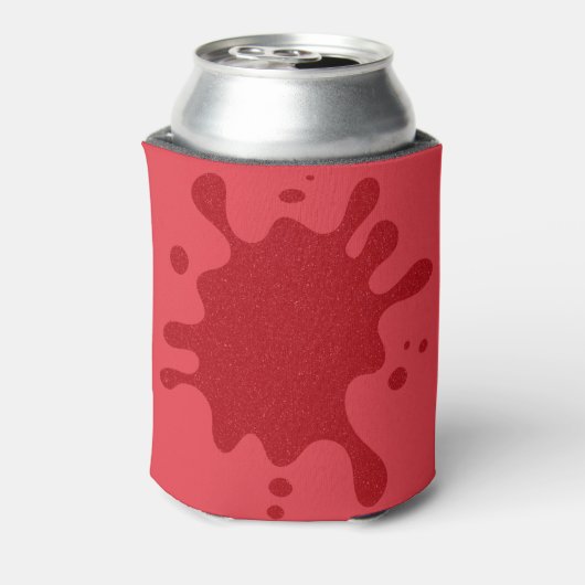 Custom Red Splash Can Cooler 缶クーラー (缶裏面)