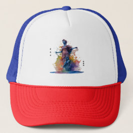Custom Red White Blue Trucker Hat キャップ