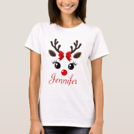 Custom Reindeer Christmas | Festive Holiday  Tシャツ