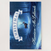 Custom Reindeer Winter Wonderland Holiday  ジグソーパズル (縦)