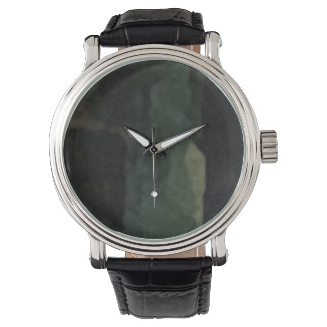 Custom reloj green 腕時計 (正面)