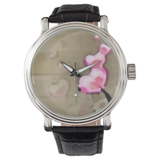 Custom reloj pink_grey 腕時計 (正面)