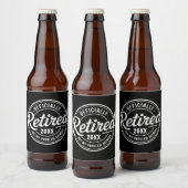 Custom Retired Not My Problem Anymore Retirement ビールラベル (ボトル)