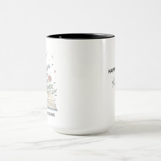 Custom Retirement Mug, Personalized Happy Retireme マグカップ (中央)