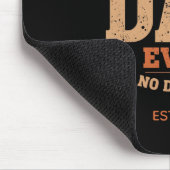 Custom Retro Best Dad Ever Personalized Gift マウスパッド (コーナー)