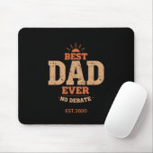 Custom Retro Best Dad Ever Personalized Gift マウスパッド (マウス)