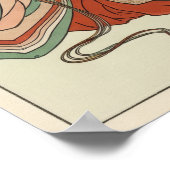 CUSTOM Retro Boy on Rocking Horse Art Print  ポスター (角)