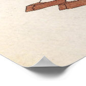 CUSTOM Retro Boy on Rocking Horse Art Print  ポスター (角)