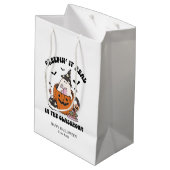 Custom Retro Creepin’ It Real in the Classroom ミディアムペーパーバッグ (裏面アングル)