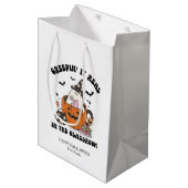 Custom Retro Creepin’ It Real in the Classroom ミディアムペーパーバッグ (正面アングル)