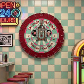 Custom Retro Diner ダーツボード