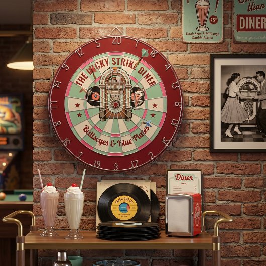 Custom Retro Diner ダーツボード