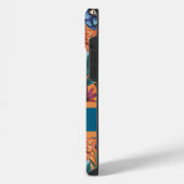 Custom Retro Floral Pattern iPhoneケース (左側面)