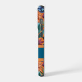 Custom Retro Floral Pattern iPhoneケース (左側面)