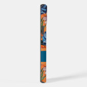 Custom Retro Floral Pattern iPhoneケース (右側面)