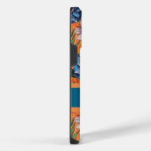 Custom Retro Floral Pattern iPhoneケース (右側面)