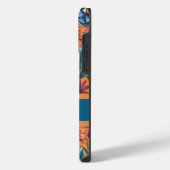 Custom Retro Floral Pattern iPhoneケース (左側面)