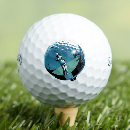 Custom Retro Golfer Logo Graphic Personalized ゴルフボール