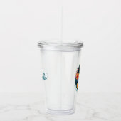 Custom Retro Hawaii Tropical Vacation Family Trip アクリルタンブラー (右)