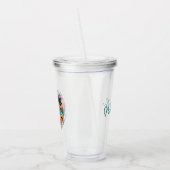 Custom Retro Hawaii Tropical Vacation Family Trip アクリルタンブラー (左)