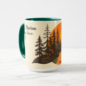 Custom Retro Hiking Club 70s Style Adventure マグカップ (正面左)