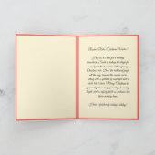 Custom Retro Modern Fun Pink Truck Christmas シーズンカード (内部)