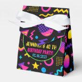 Custom Retro Neon 80’s Birthday – Fun Adult  フェイバーボックス (正面サイド)
