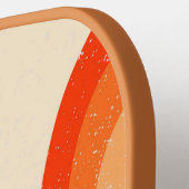 Custom Retro Rainbow Stripes ピックルボールラケット (左詳細)