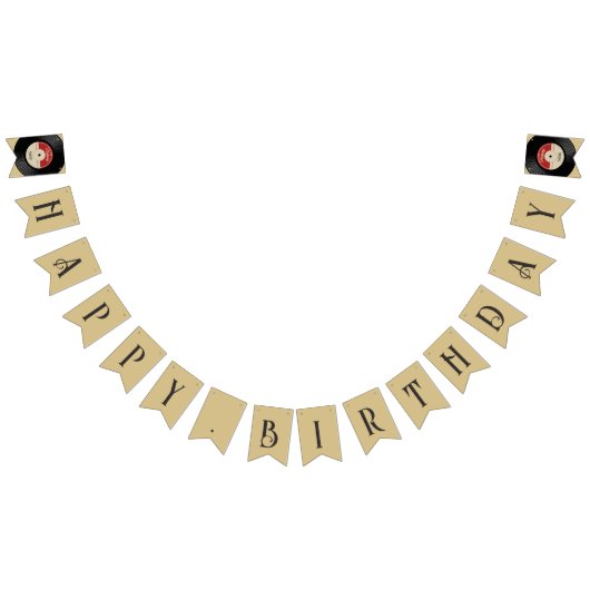 Custom Retro Vinyl Record Bunting Flags バンティングフラッグ (全)
