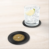 Custom Retro Vinyl Record Paper Coasters ラウンドペーパーコースター (インサイチュ)